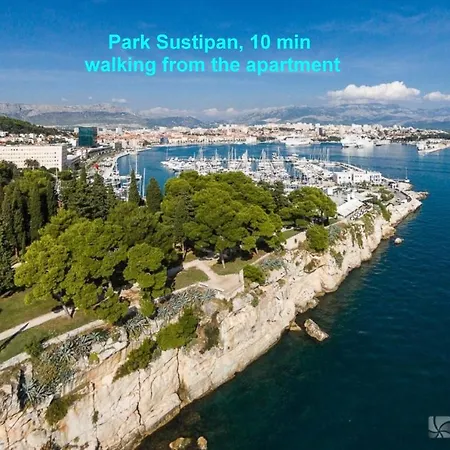 With Terrace And Sea View In Heart Of Apartment Split